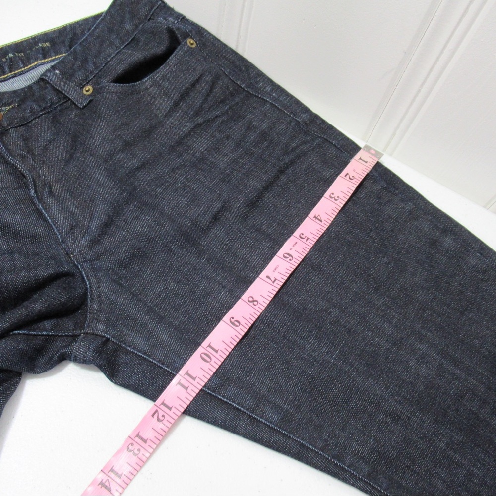 Express Dark Wash Eva Fit & Flare Wide-Leg Denim Jeans Size 10 Short - Picture 14 of 17